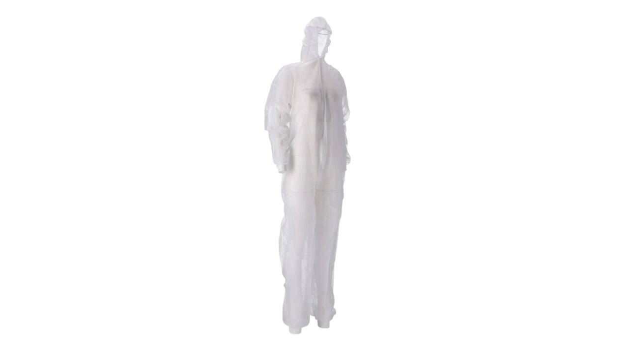 Overall CMT XXL non-woven ritssluiting PP wit 50 stuks