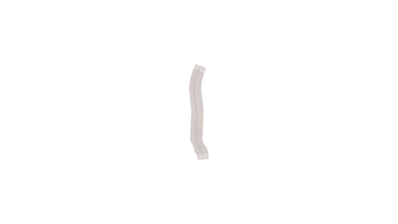 Haarnet CMT clip non-woven M 50cm PP wit 100 stuks