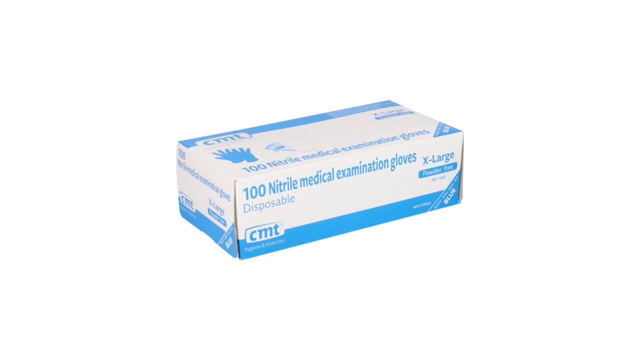 Handschoen CMT XL nitril blauw 100 stuks