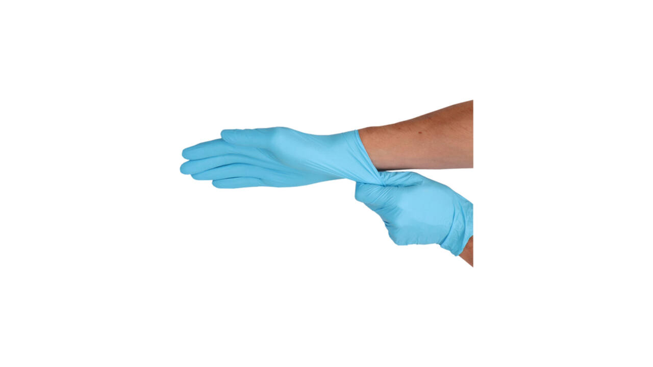 Handschoen CMT M nitril blauw 100 stuks