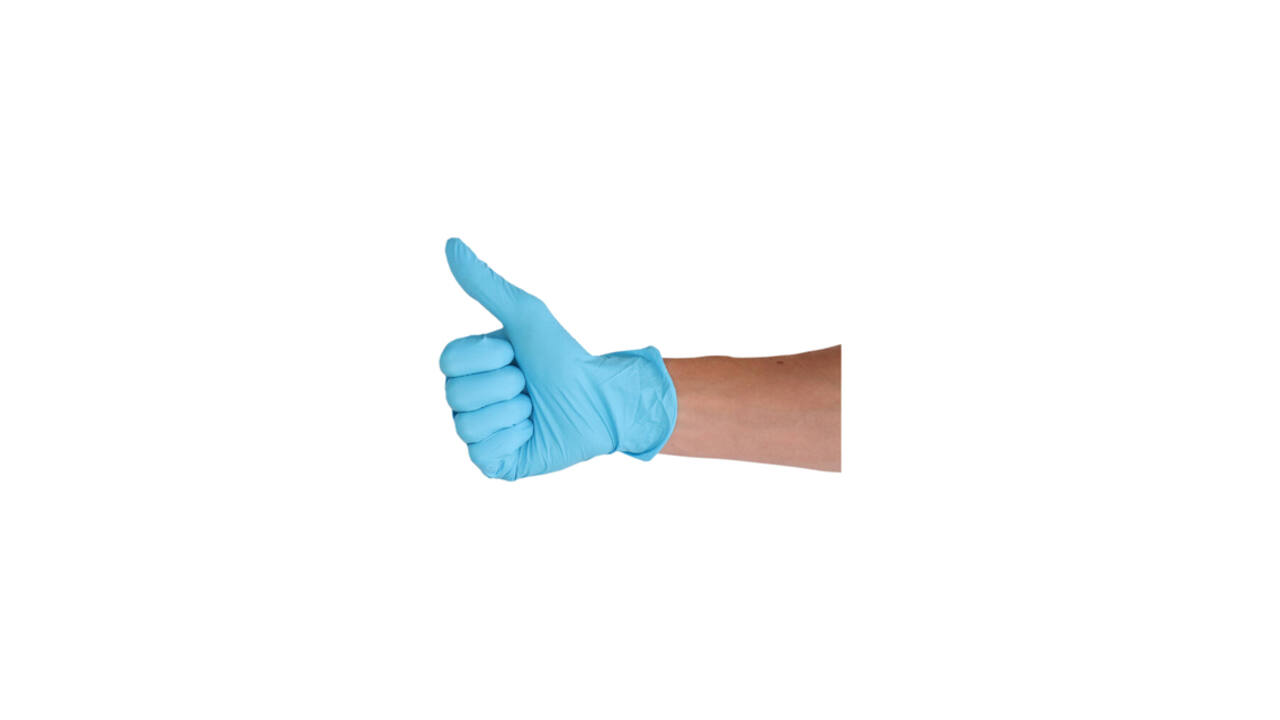 Handschoen CMT M nitril blauw 100 stuks