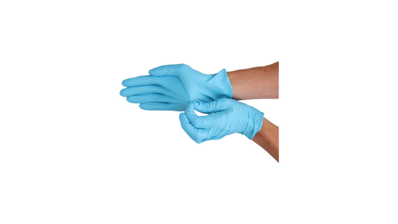 Handschoen CMT M nitril blauw 100 stuks