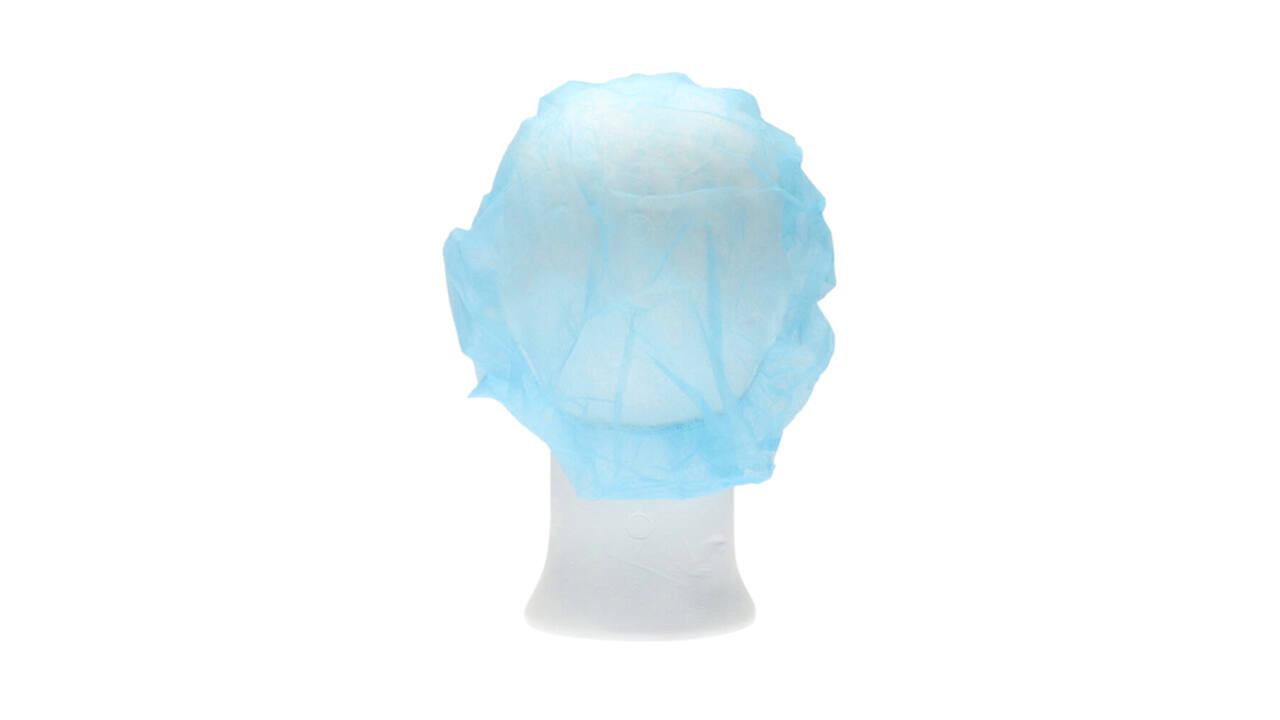 Haarnet CMT bouffant non-woven L 53cm PP blauw 100 stuks