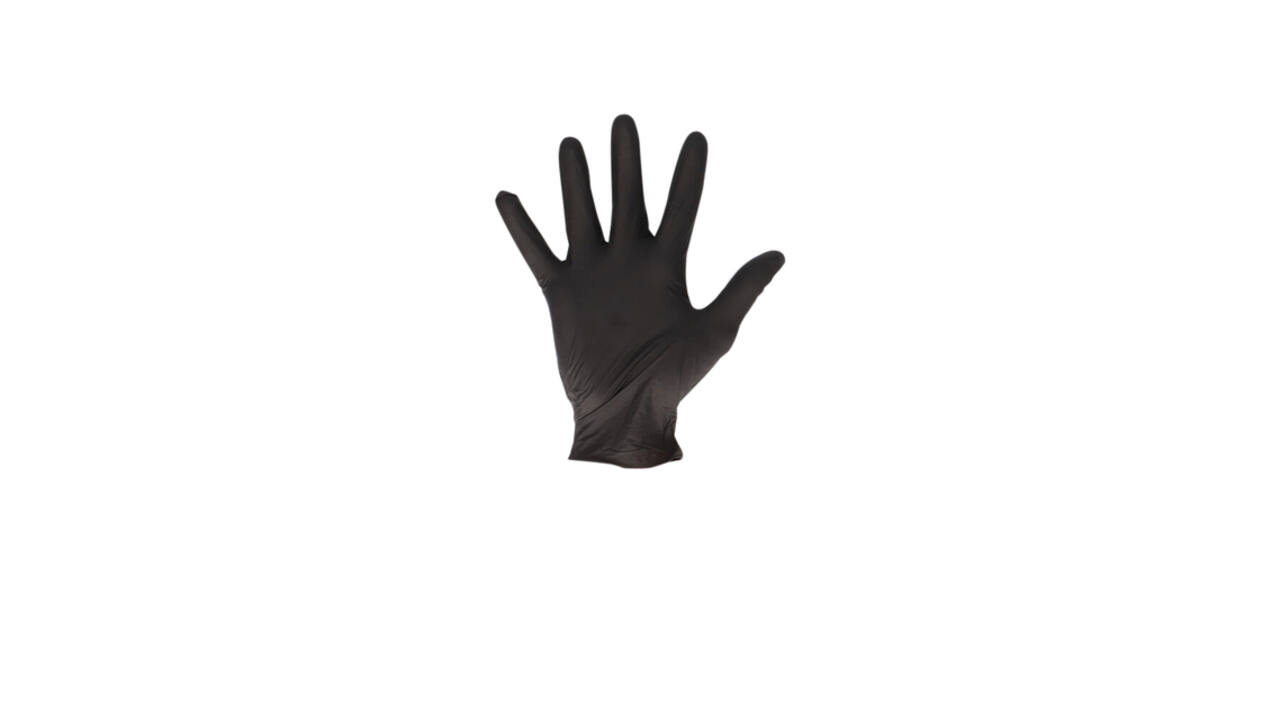 Handschoen CMT M soft nitril zwart 100 stuks