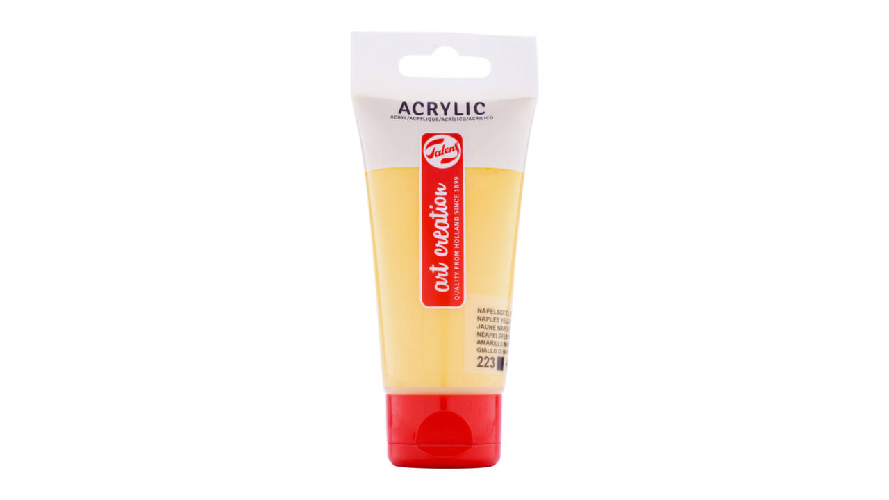 Acrylverf Talens Art Creation 223 napelsgeel donker tube à 75ml