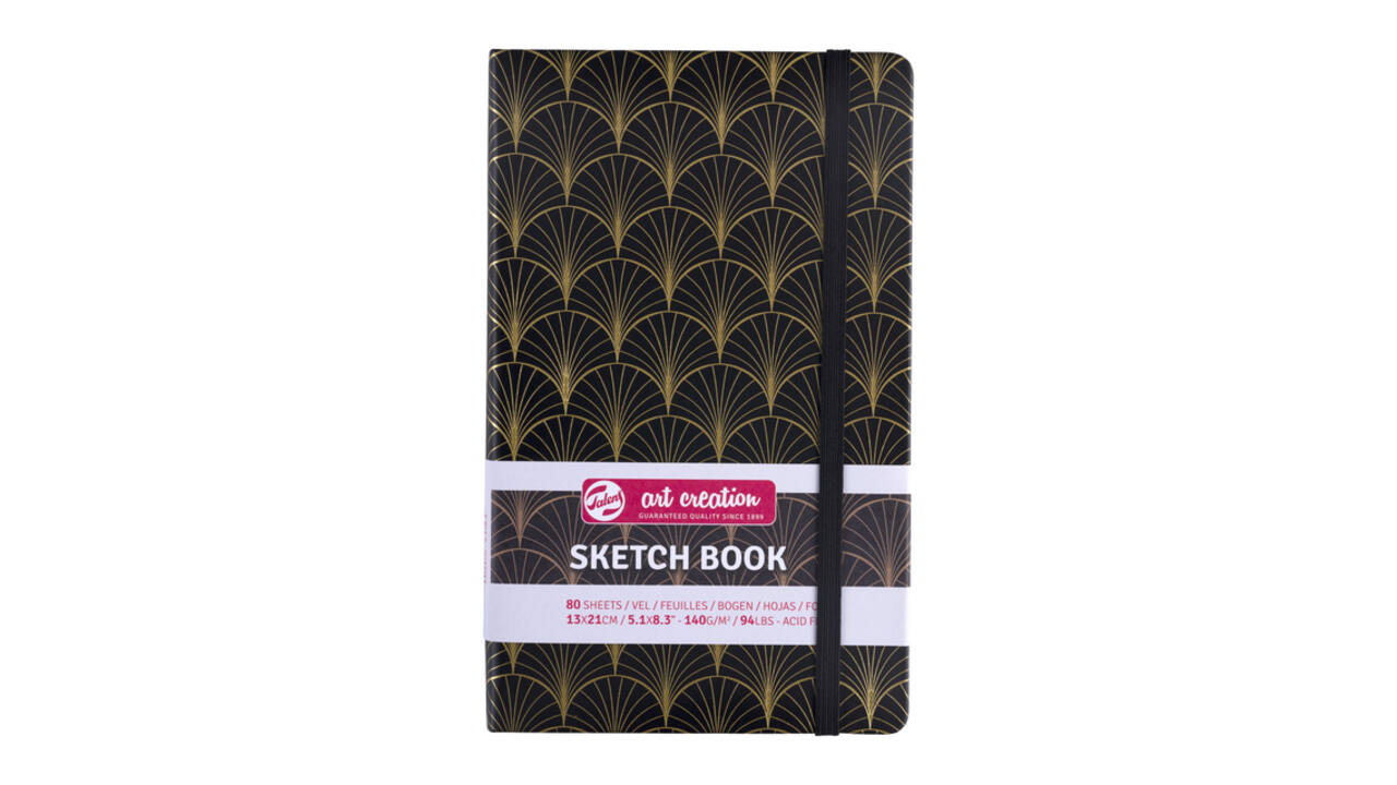 Schetsboek Talens Art Creation 80 vel 140gr 130x210mm art deco
