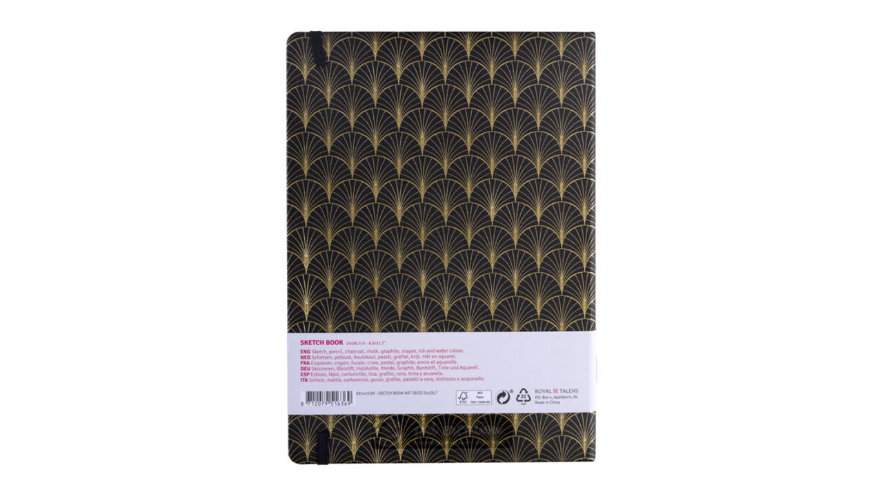 Schetsboek Talens Art Creation 80 vel 140gr 210x297mm art deco