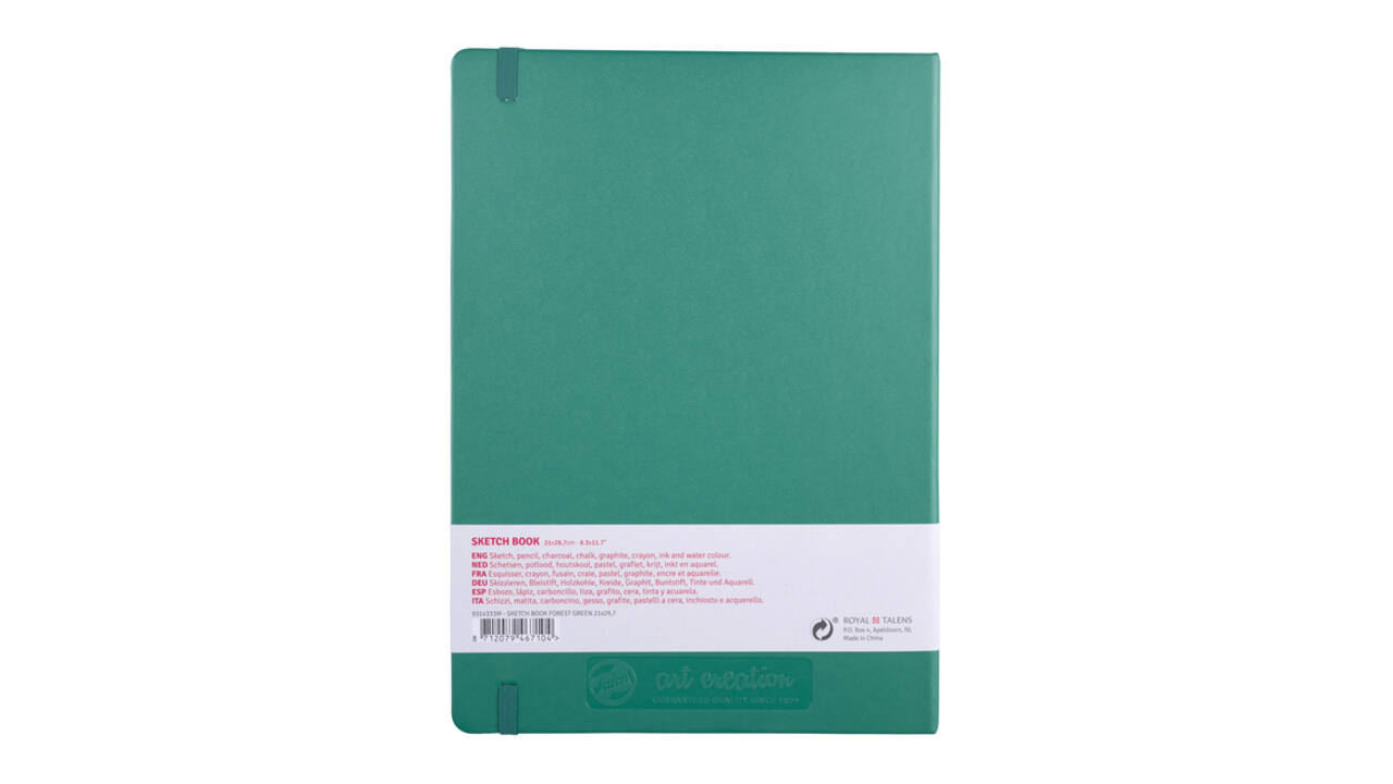 Schetsboek Talens Art Creation 80 vel 140gr 210x297mm woudgroen