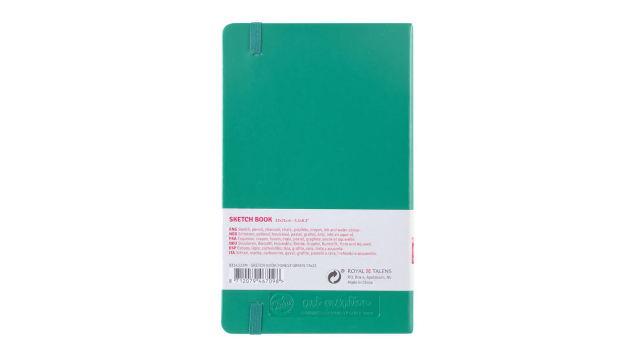 Schetsboek Talens Art Creation 80 vel 140gr 130x210mm woudgroen