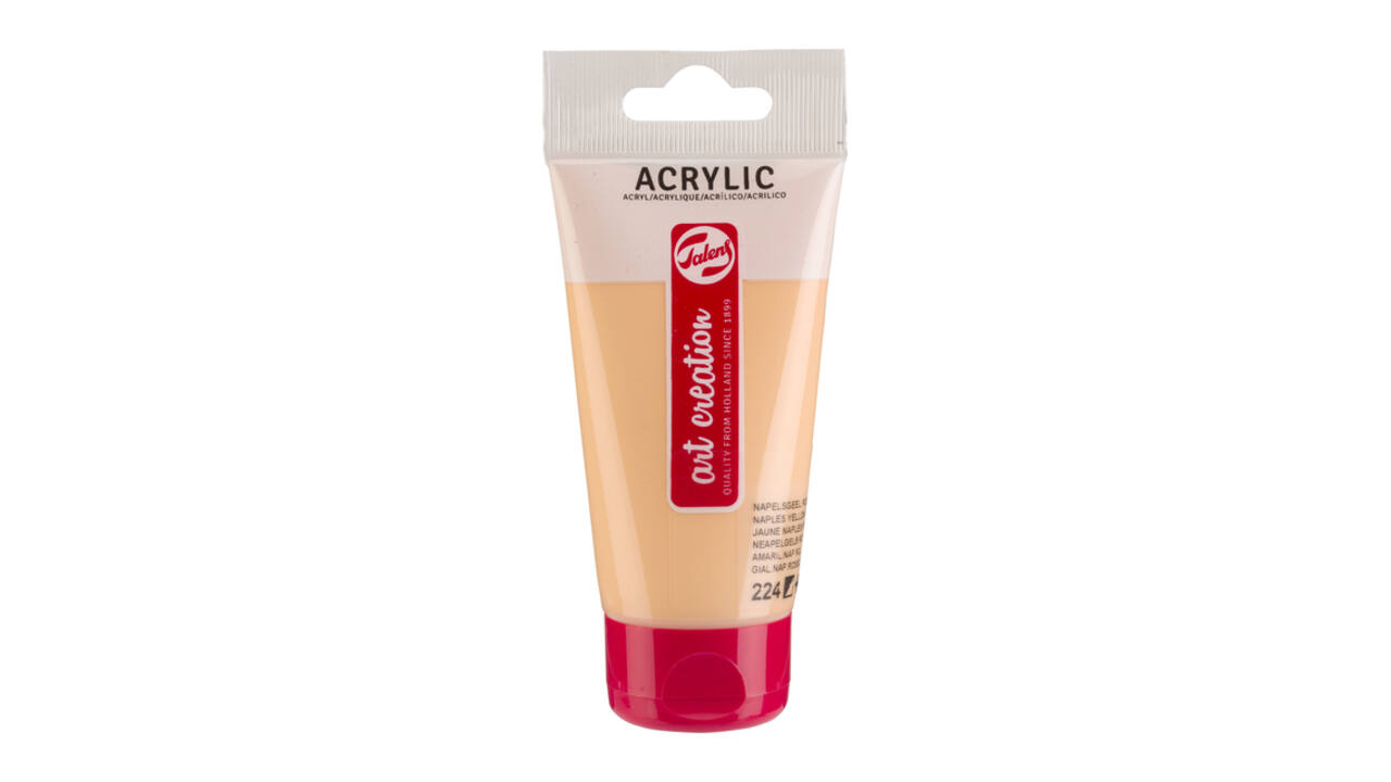 Acrylverf Talens Art Creation 224 napelsgeel rood tube à 75ml