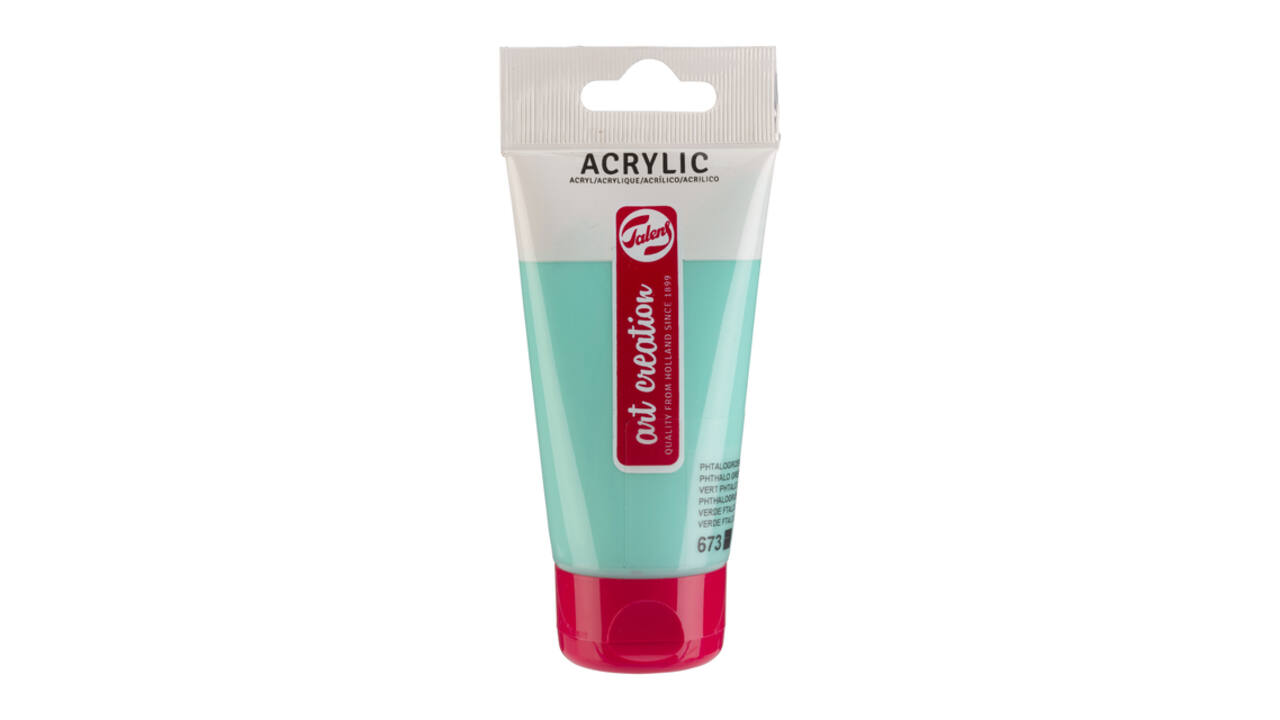 Acrylverf Talens Art Creation 673 phtalogroen licht tube à 75ml