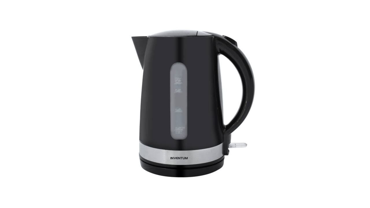 Waterkoker Inventum 1.7liter zwart met rvs