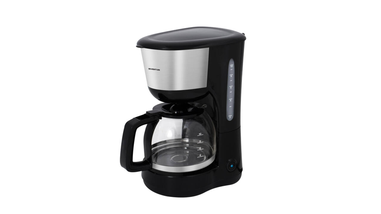 Koffiezetapparaat Inventum 1.25liter zwart met rvs