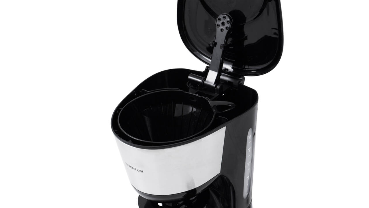 Koffiezetapparaat Inventum 1.25liter zwart met rvs