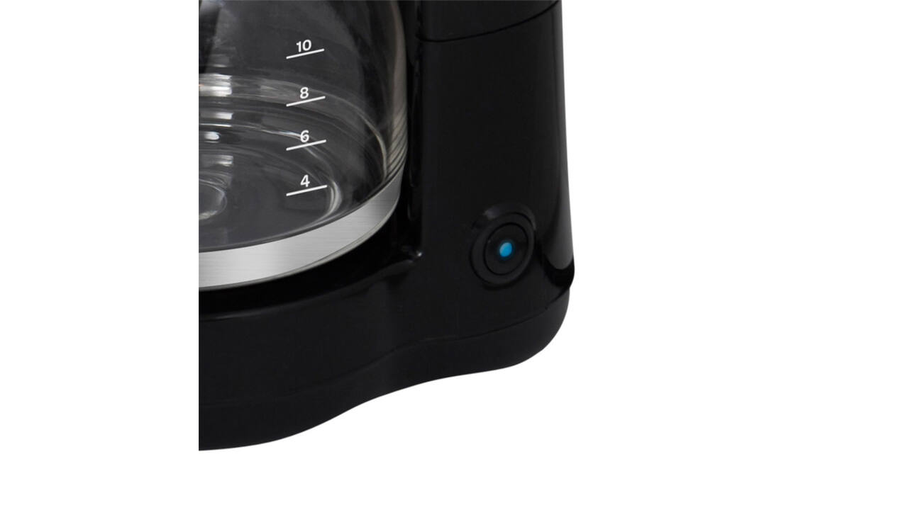 Koffiezetapparaat Inventum 1.25liter zwart met rvs