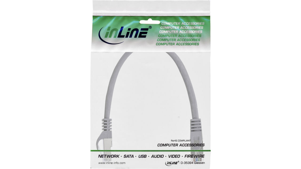 Kabel InLine Cat.5e SF UTP 1.5 meter grijs