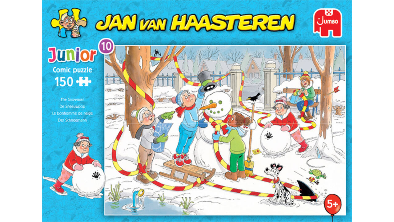 Puzzel Jan van Haasteren Junior 10 De sneeuwpop 150 stukjes