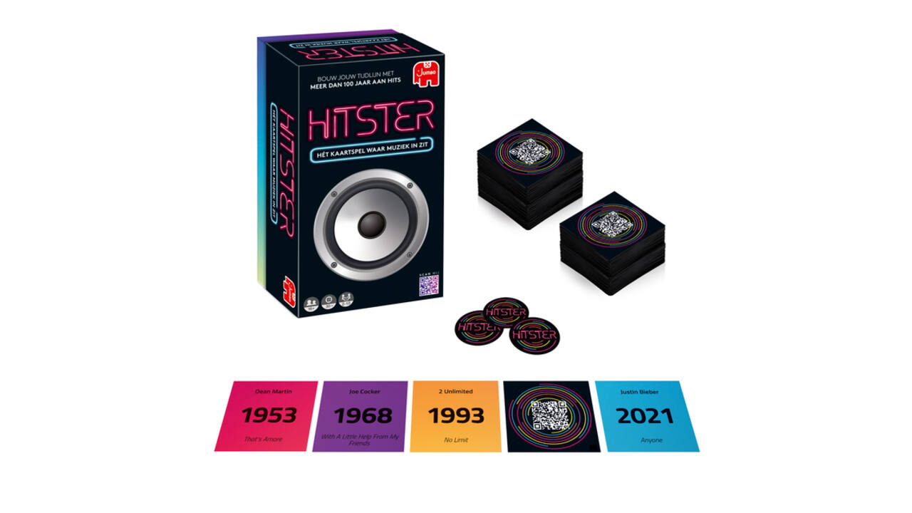 Kaartspel Hitster 16+ waar muziek in zit