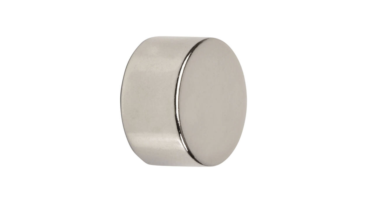 Magneet MAUL Neodymium rond 15x10mm 8kg 4 stuks