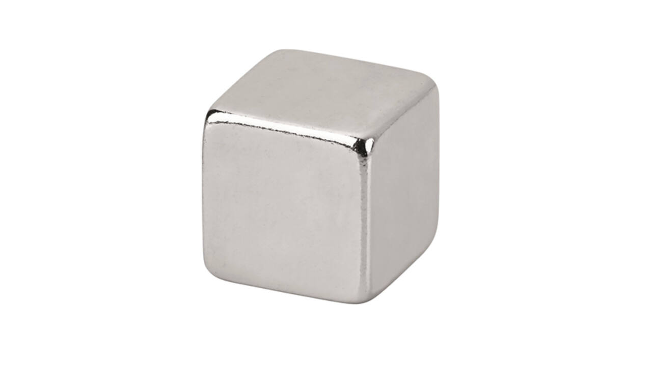 Magneet MAUL Neodymium kubus 10x10x10mm 3.8kg 10 stuks