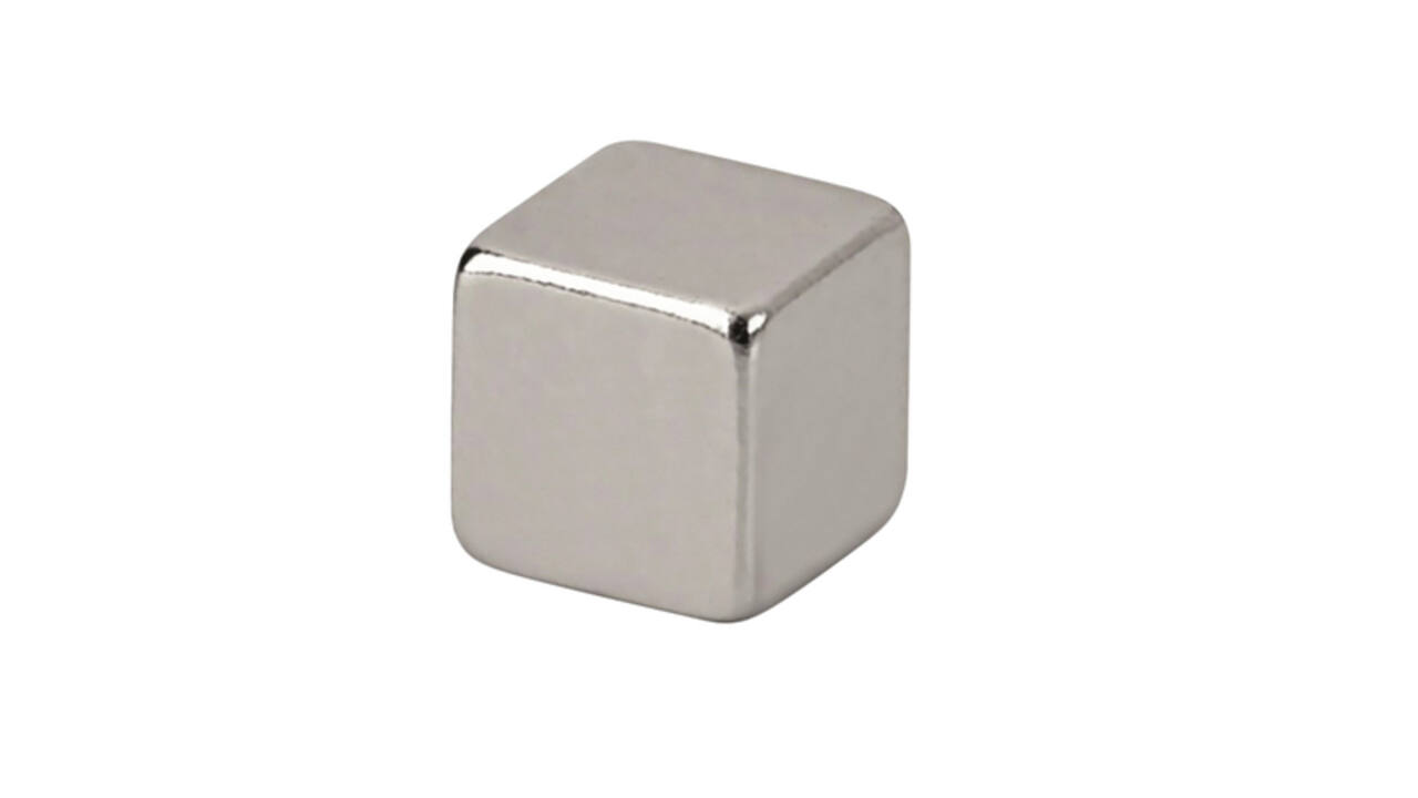 Magneet MAUL Neodymium kubus 5x5x5mm 1.1kg 10 stuks