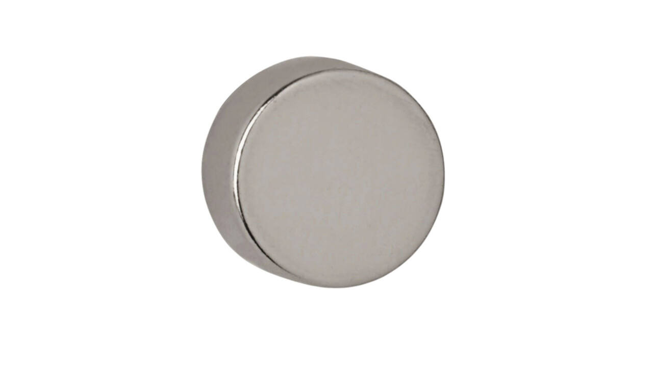 Magneet MAUL Neodymium rond 10x5mm 2.6kg 10 stuks