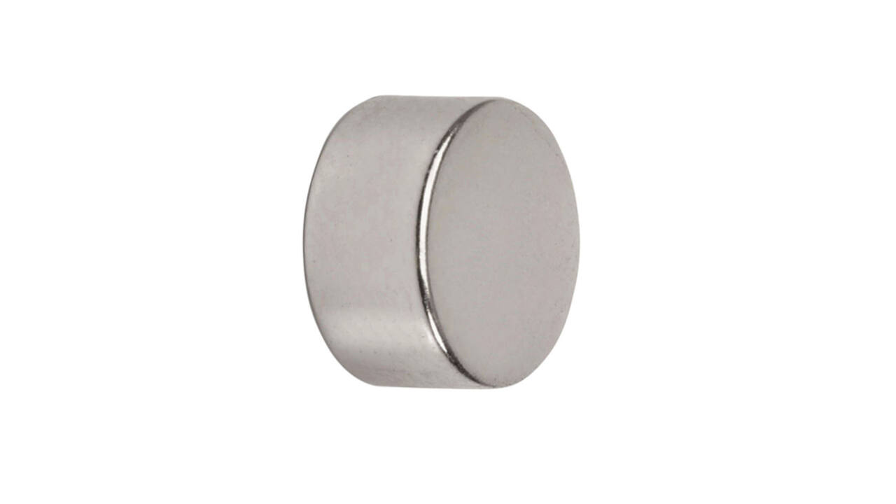 Magneet MAUL Neodymium rond 10x5mm 2.6kg 10 stuks