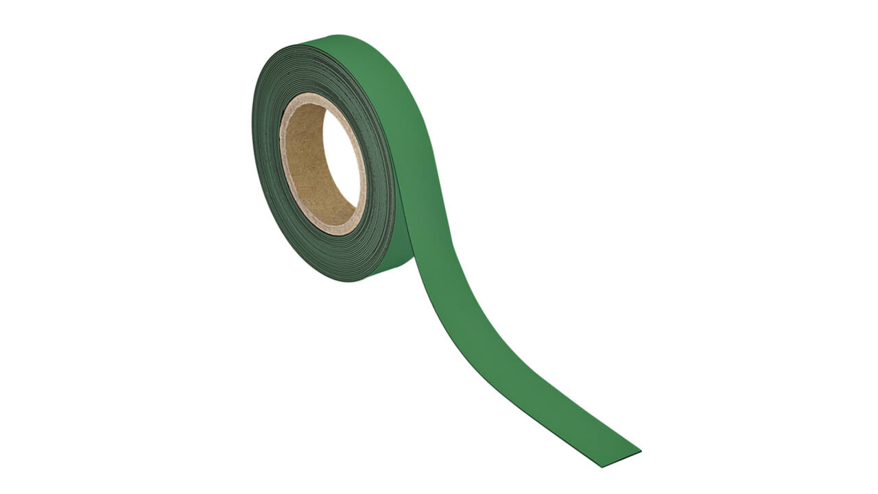 Magneetband MAUL beschrijf- wisbaar 10mx30mmx1mm groen