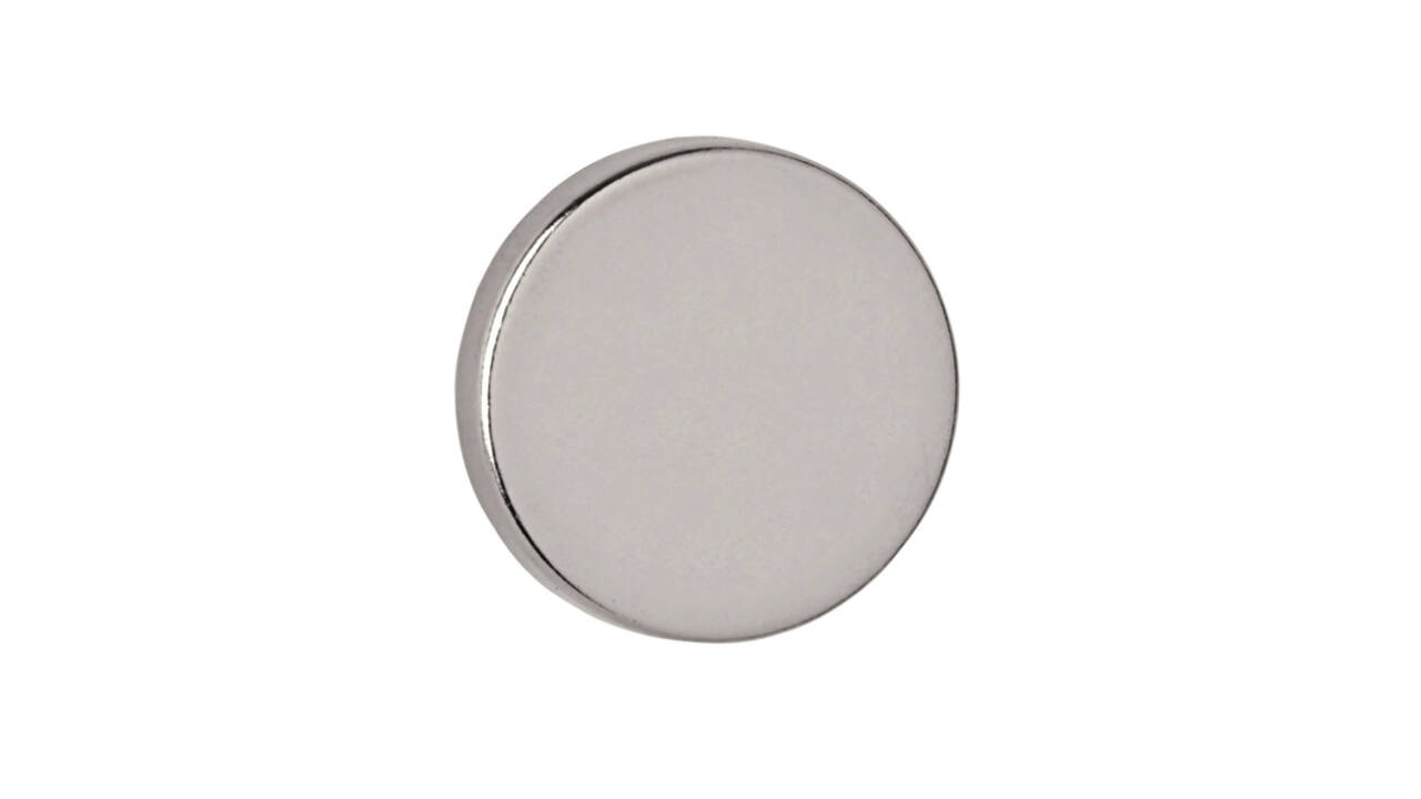 Magneet MAUL Neodymium rond 15x3mm 3.2kg 10 stuks