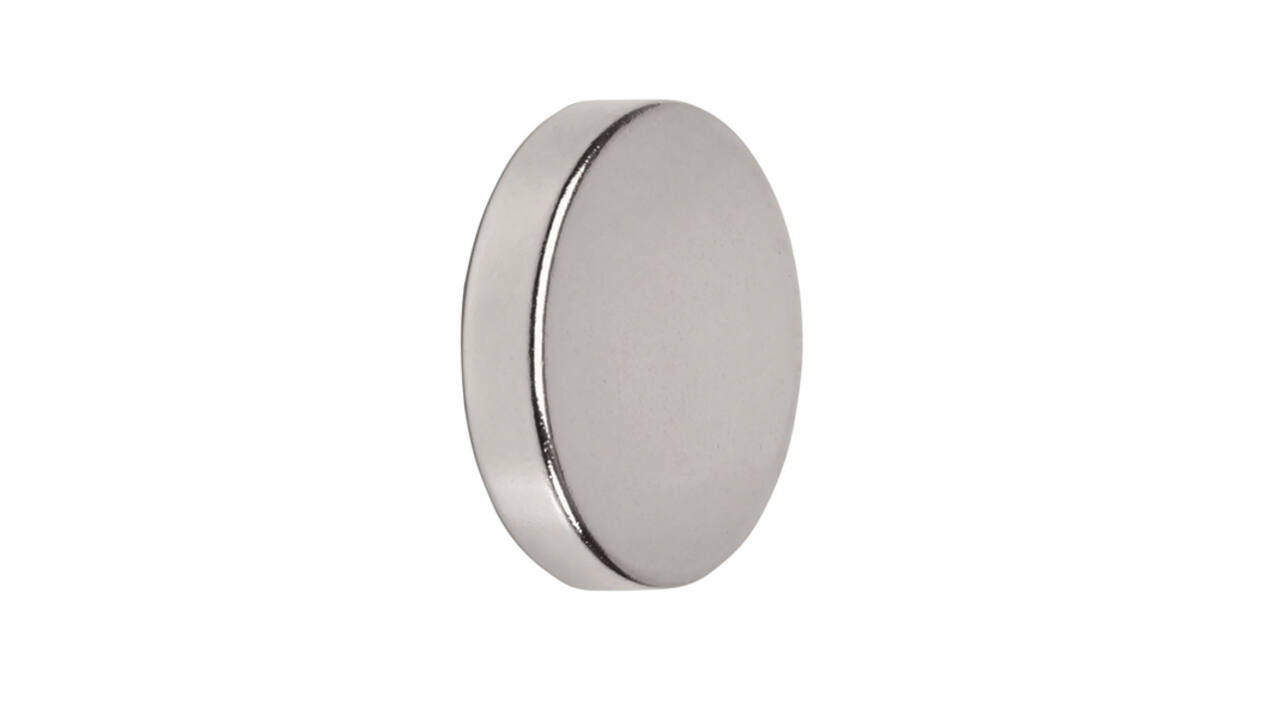 Magneet MAUL Neodymium rond 15x3mm 3.2kg 10 stuks