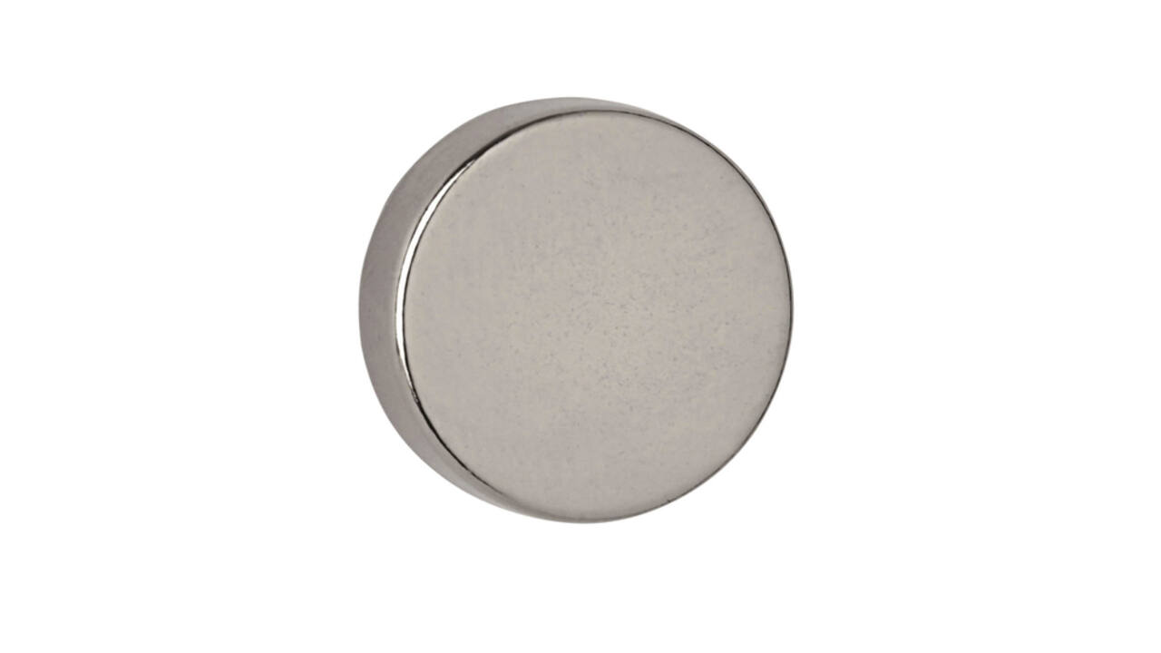 Magneet MAUL Neodymium rond 15x5mm 4.5kg 10 stuks