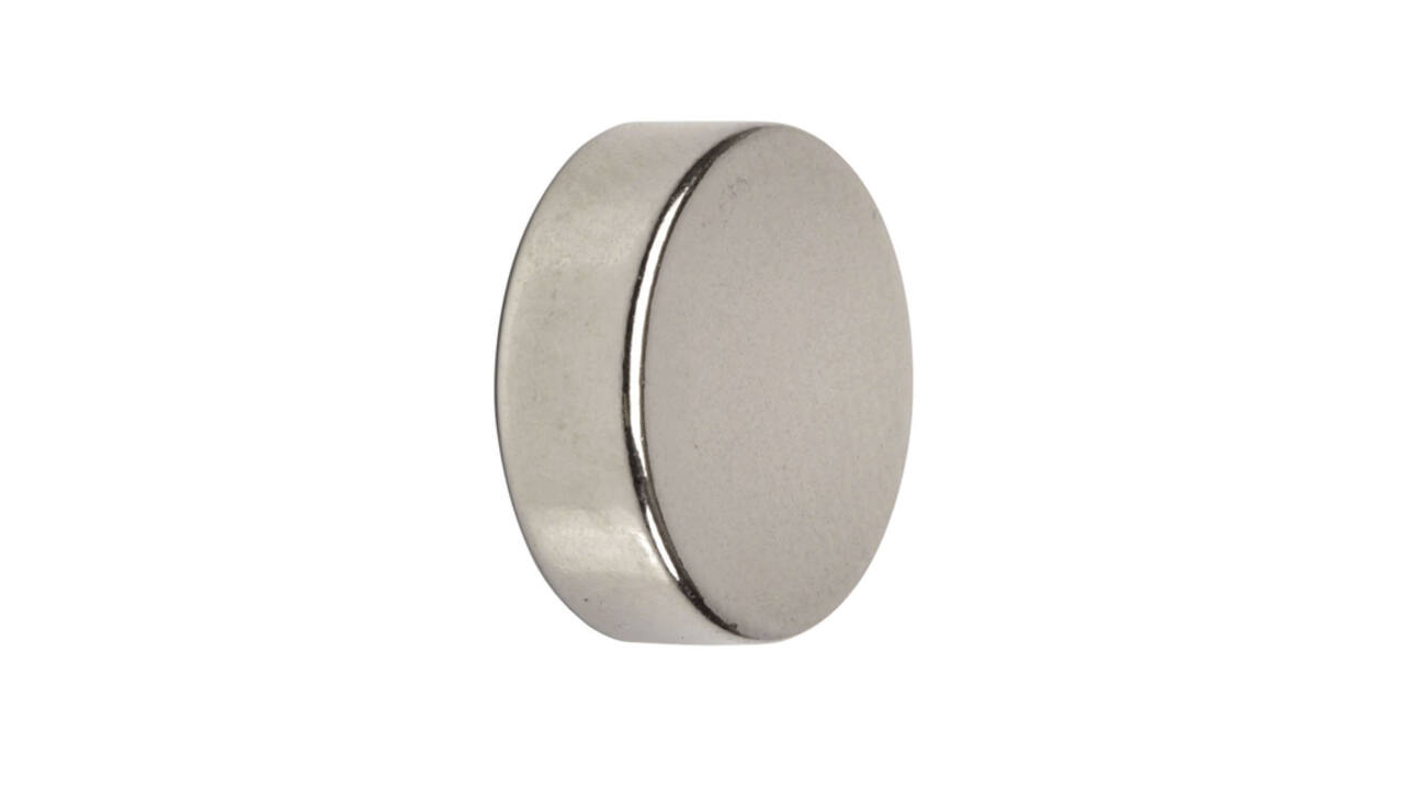 Magneet MAUL Neodymium rond 15x5mm 4.5kg 10 stuks
