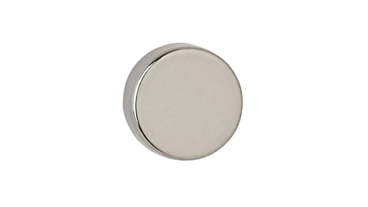 Magneet MAUL Neodymium rond 12x5mm 4kg 10 stuks