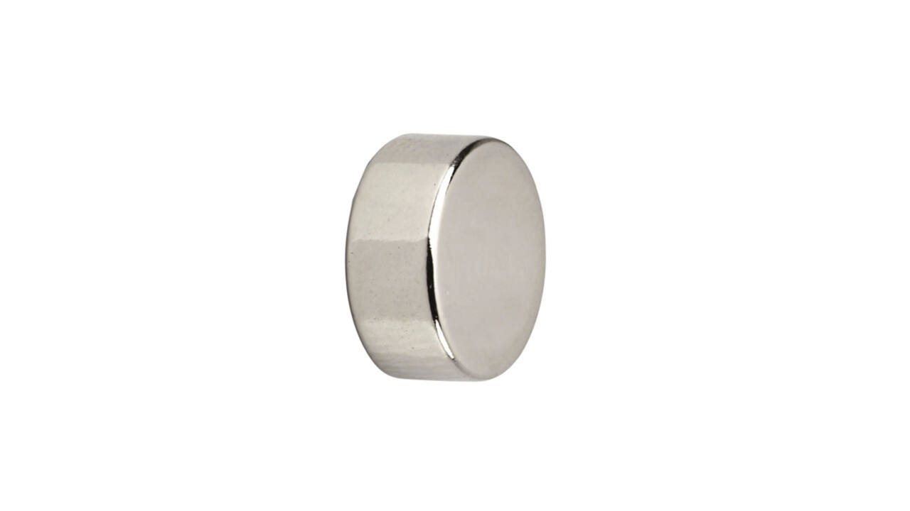 Magneet MAUL Neodymium rond 12x5mm 4kg 10 stuks