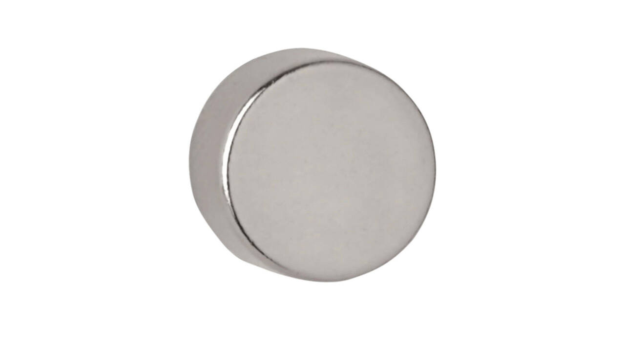 Magneet MAUL Neodymium rond 8x5mm 2.4kg 10 stuks