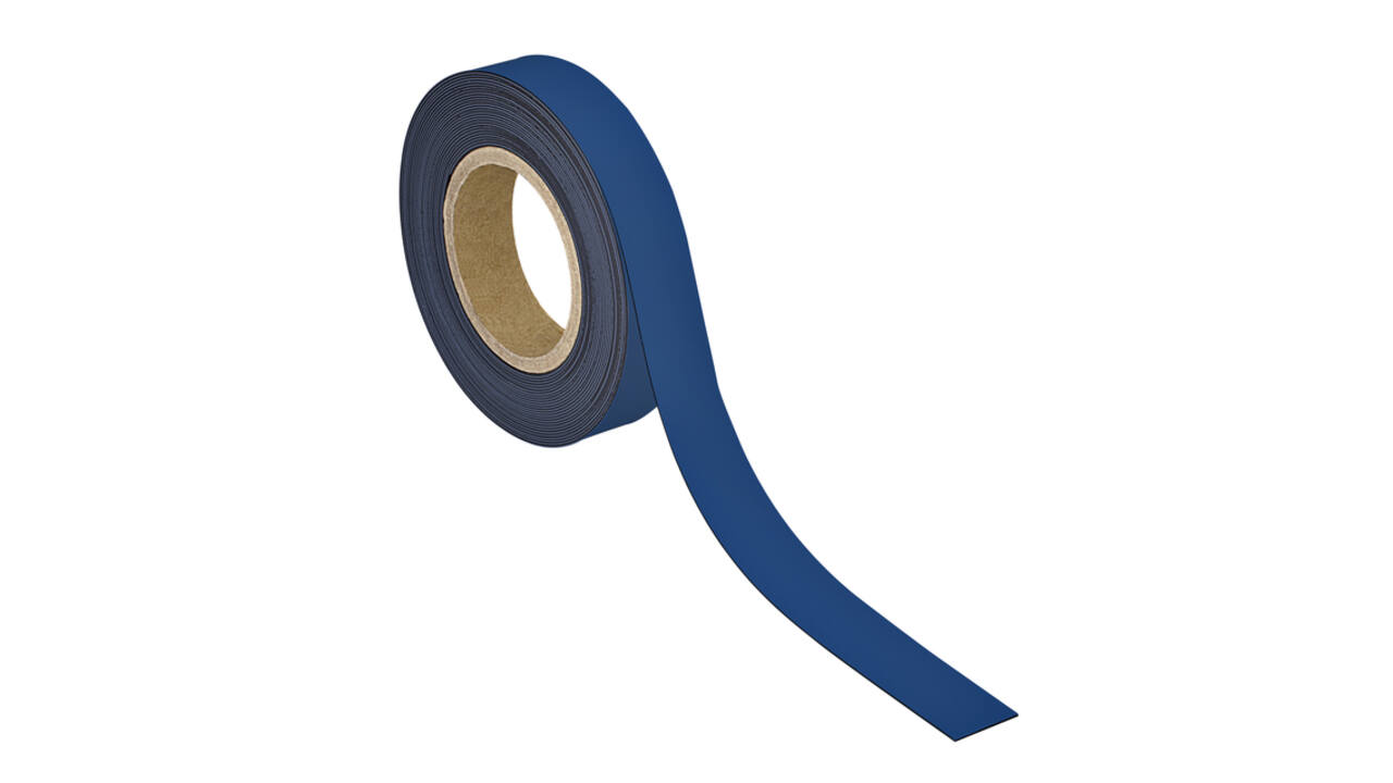 Magneetband MAUL beschrijf- wisbaar 10mx30mmx1mm blauw
