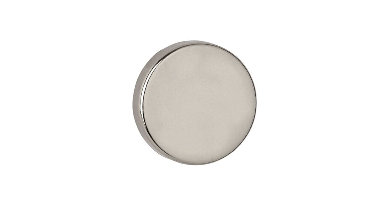 Magneet MAUL Neodymium rond 20x5mm 6.2kg 4 stuks