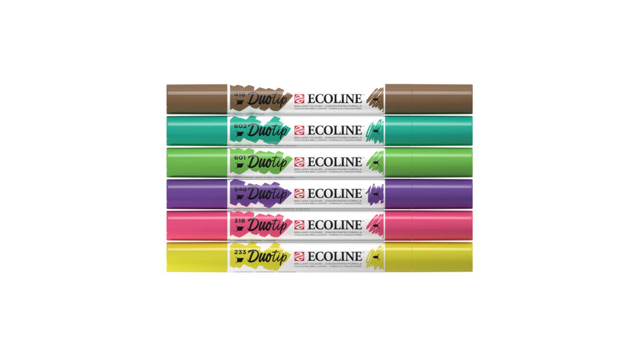 Duotip Talens Ecoline set à 6 stuks botanisch