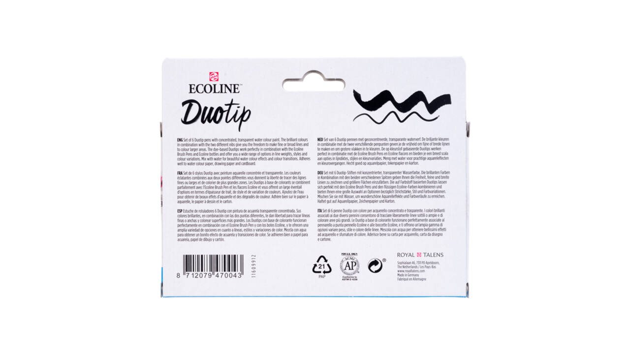 Duotip Talens Ecoline set à 6 stuks botanisch