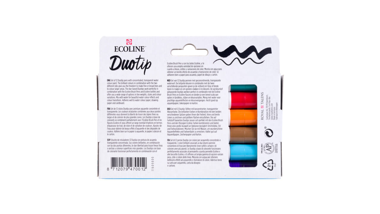 Duotip Talens Ecoline set à 12 stuks basis