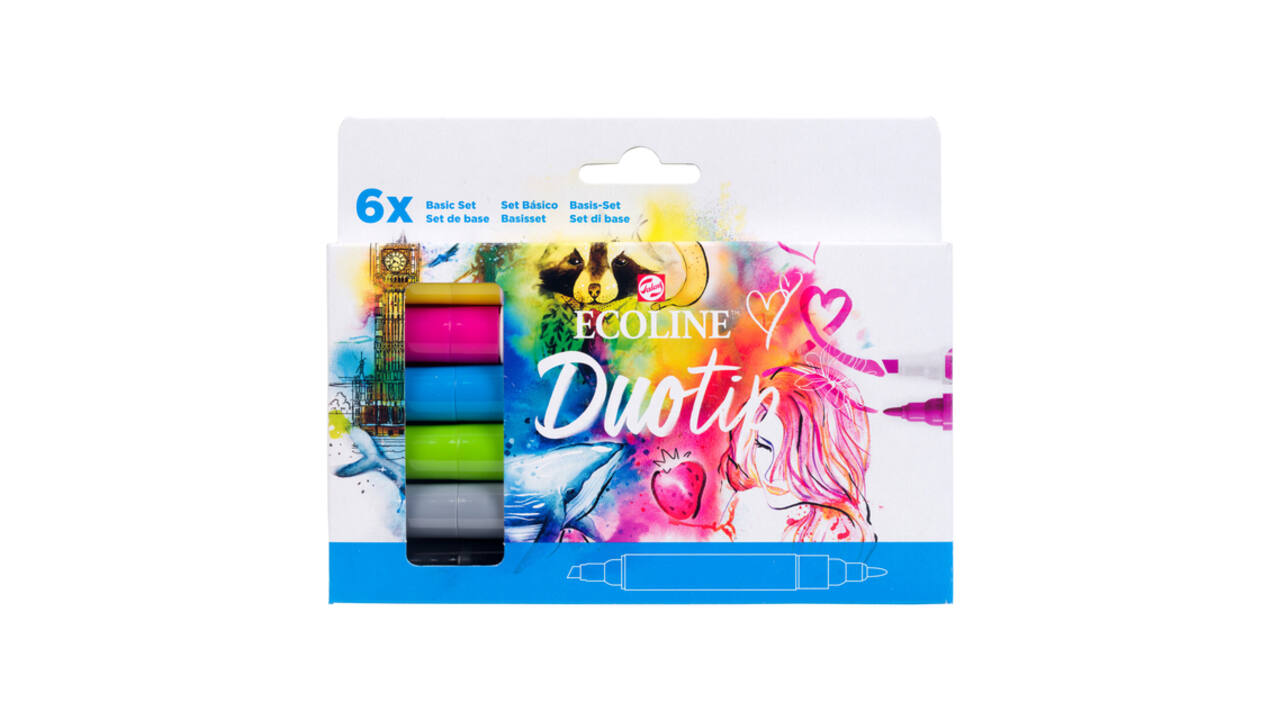 Duotip Talens Ecoline set à 6 stuks basis