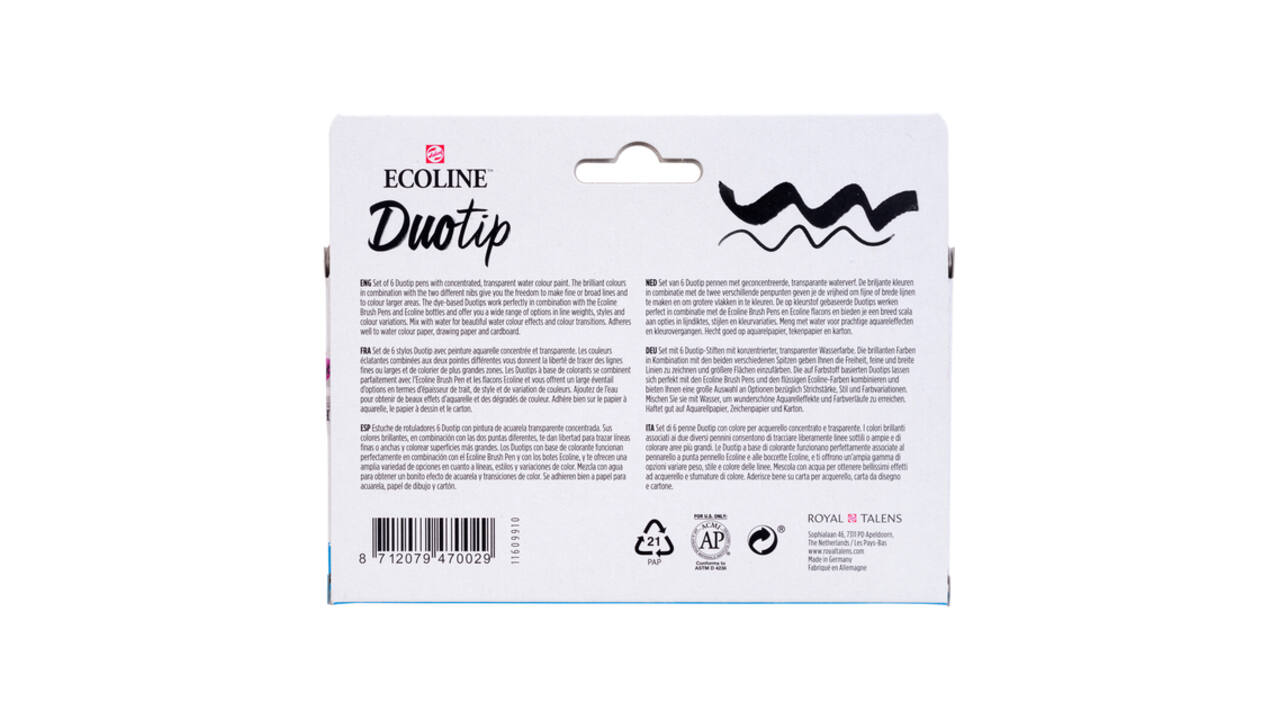 Duotip Talens Ecoline set à 6 stuks basis