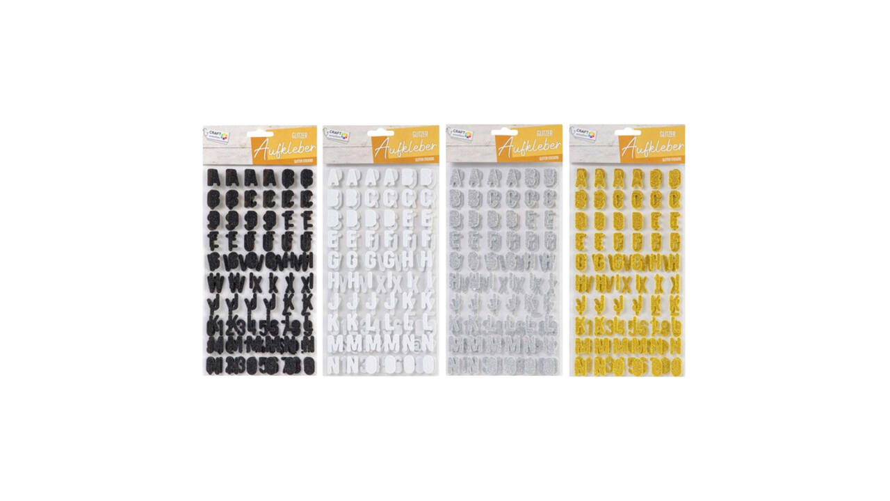 Stickers Alfabet glitter