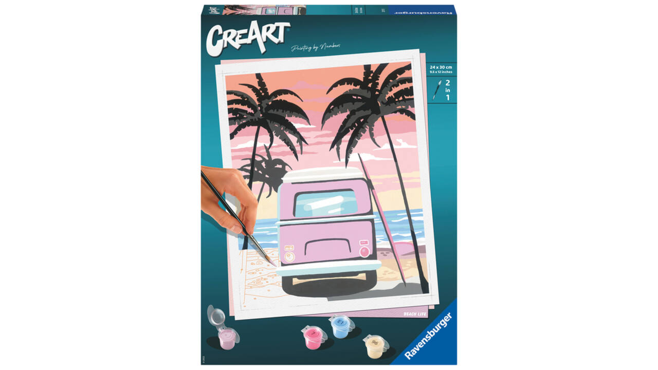 Schilderen op nummers CreArt Beach life