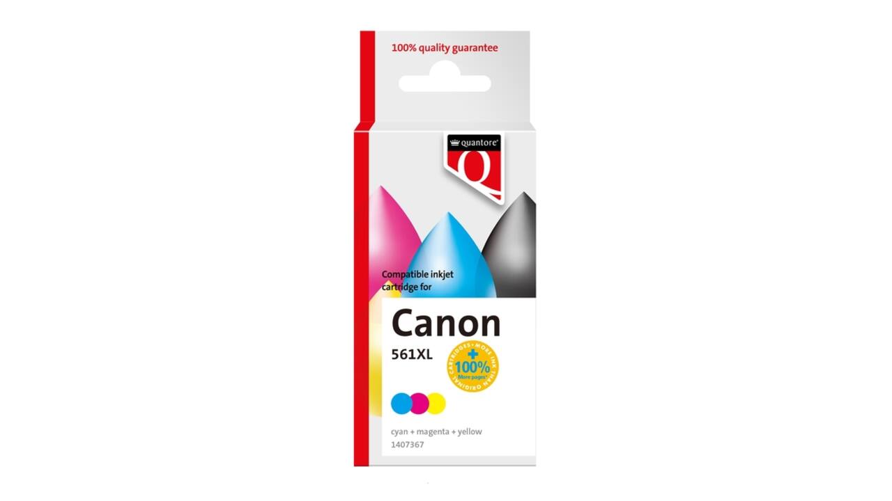 Inktcartridge Quantore alternatief tbv Canon CL561XL kleur