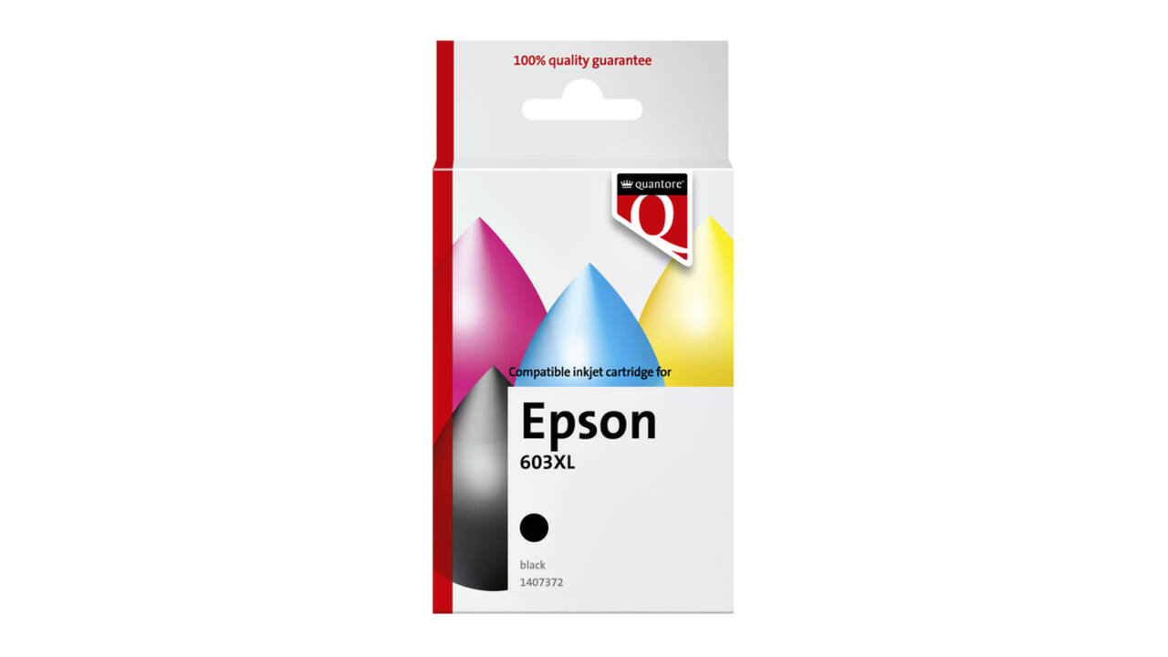Inktcartridge Quantore alternatief tbv Epson 603XL zwart
