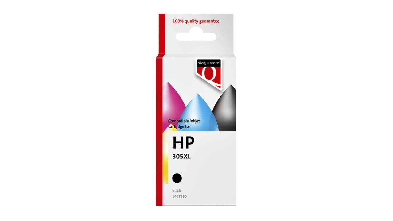 Inktcartridge Quantore alternatief tbv HP 305XL zwart