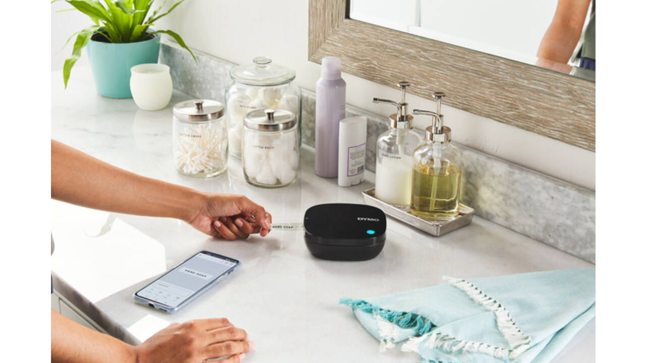 Labelprinter Dymo LetraTag 200B draagbaar bluetooth 12mm zwart