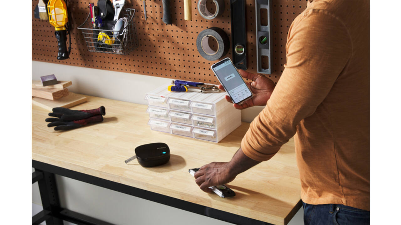 Labelprinter Dymo LetraTag 200B draagbaar bluetooth 12mm zwart