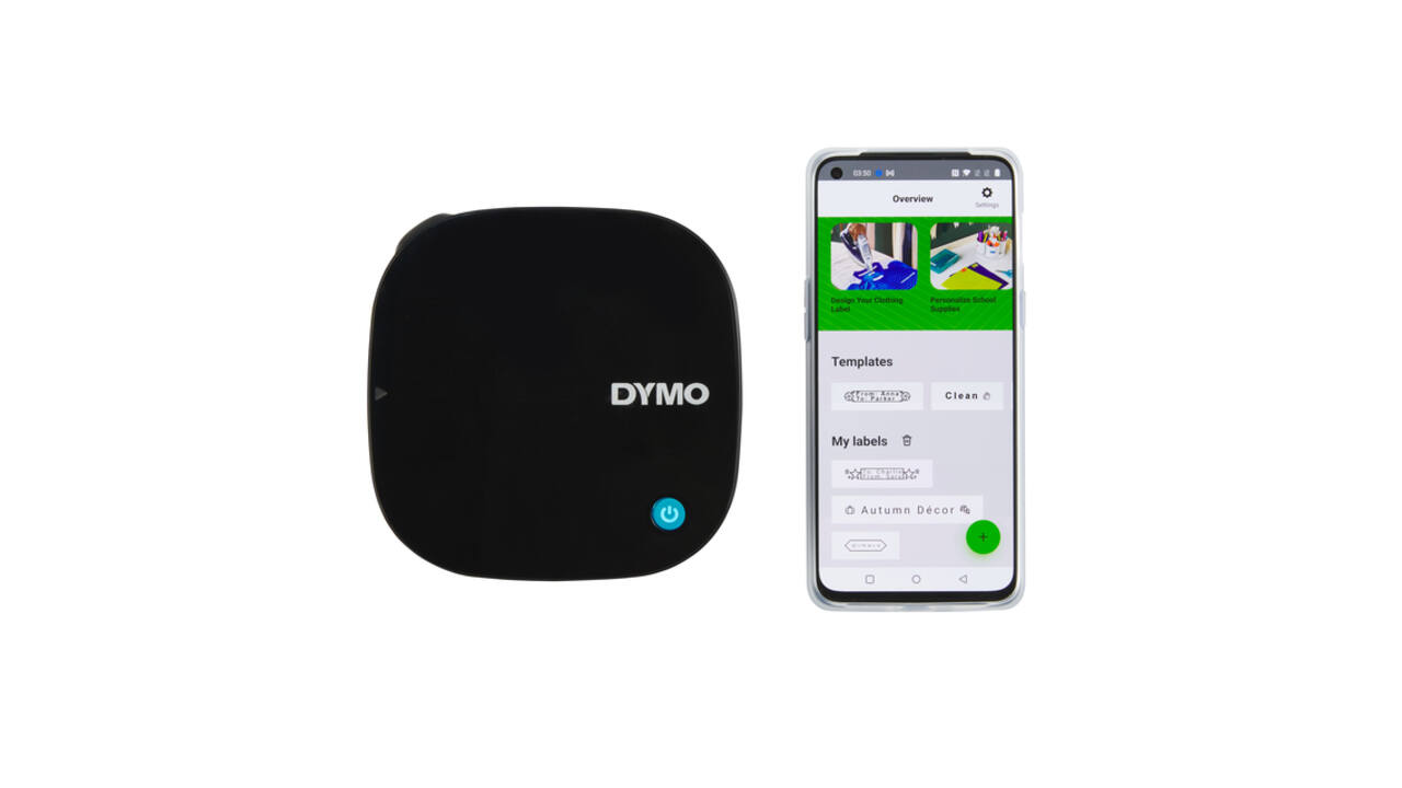 Labelprinter Dymo LetraTag 200B draagbaar bluetooth 12mm zwart